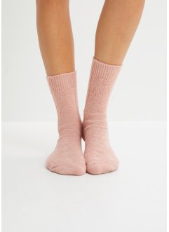 Pletené ponožky (3 páry) s copánkovým vzorem, bpc bonprix collection