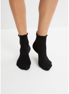 Nízké ponožky (20 párů) se zvlněným okrajem, organická bavlna, bpc bonprix collection