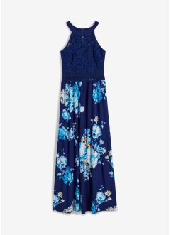Dlouhé letní šaty s květinovým potiskem a krajkou, BODYFLIRT boutique