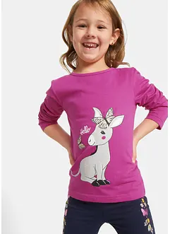 Tričko s dlouhým rukávem (2 ks v balení) z čisté organické bavlny, bonprix