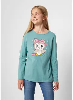 Tričko s dlouhým rukávem, z čisté organické bavlny (2 ks v balení), bonprix