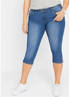 Džíny Slim Fit, Mid Waist, zkrácené, bonprix