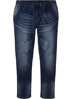 Slim Fit teplákové džíny, Straight, bonprix