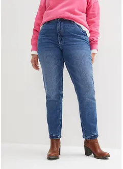 Straight džíny High Waist, malý podíl streče, bonprix