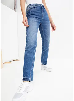 Straight džíny High Waist, malý podíl streče, bonprix