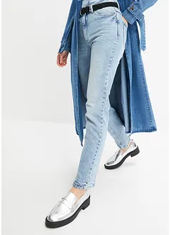 Straight džíny High Waist, malý podíl streče, bonprix