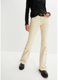 Keprové kalhoty s páskem a postranními knoflíky (2dílná souprava), RAINBOW