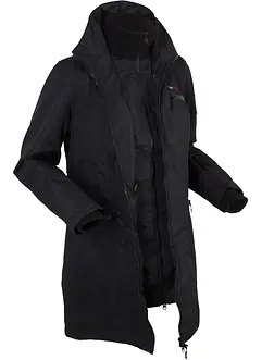 Funkční outdoorový kabát s kapucí, 2 v 1, nepromokavý, bonprix