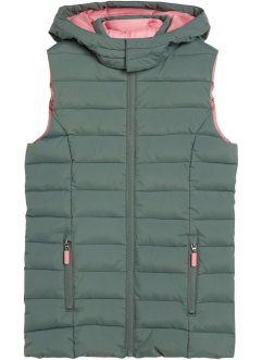 Dívčí prošívaná vesta s kapucí, bpc bonprix collection