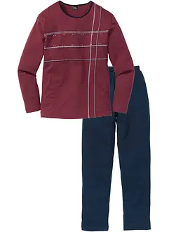 Pyžamo s bavlnou a dlouhým rukávem, bonprix