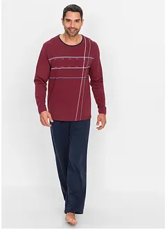 Pyžamo s bavlnou a dlouhým rukávem, bonprix