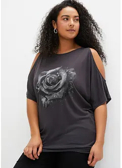 Triko s odhalenými rameny, z viskózy, bonprix