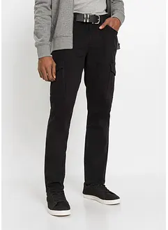 Strečové kalhoty Slim Fit s cargo kapsami, Straight, bonprix