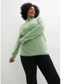 Flísová mikina s kapsami na zip, bonprix