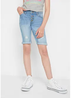 Strečové džínové šortky, Mid Waist, bonprix