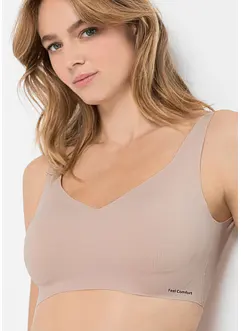 Bezešvá vyztužená podprsenka Feel Comfort, řezaná laserem, bez kostic, bonprix