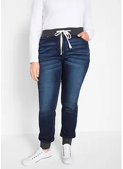 Džíny Boyfriend s elastickým pasem, Mid Waist, bonprix
