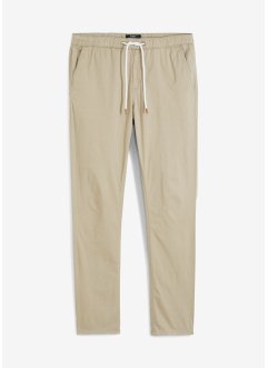 Strečové kalhoty bez zapínání Slim Fit Straight, bpc bonprix collection