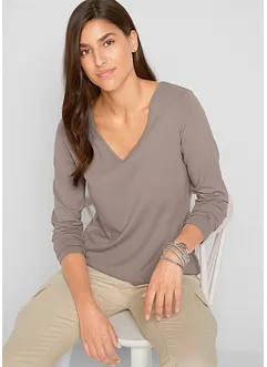 Přiléhavé triko s dlouhým rukávem (2 ks v balení), bonprix