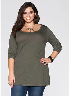 Triko s dlouhým rukávem, z čisté bavlny, bonprix