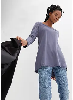 Triko s dlouhým rukávem, z čisté bavlny, bonprix