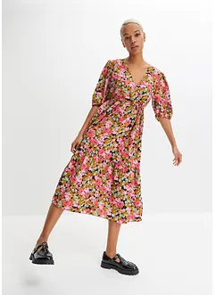 Midi šaty z viskózové směsi, bonprix