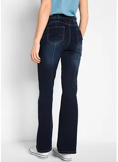 Džíny Bootcut, Mid Waist, tvarující, bonprix