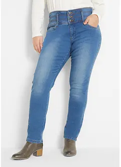 Slim džíny High Waist, stahovací, bonprix