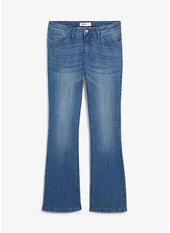 Bootcut džíny Mid Waist, strečové, bonprix