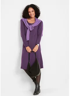 Pletené šaty s rozšiřujícím se střihem, bonprix