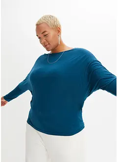 Tričko s dlouhým rukávem z měkké směsi s viskózou, bonprix