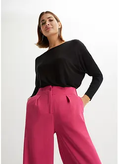 Tričko s dlouhým rukávem z měkké směsi s viskózou, bonprix