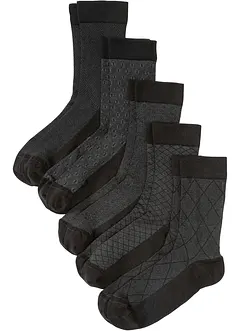 Ponožky s lemy, které netlačí, z organické bavlny (5 párů), bonprix