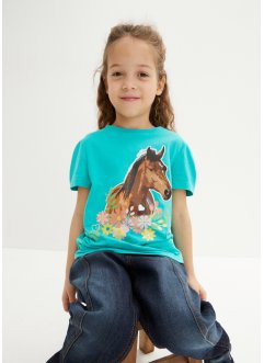 Dívčí tričko s organickou bavlnou (2 ks v balení), bpc bonprix collection