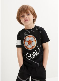 Chlapecké tričko s oboustrannými pajetkami, organická bavlna, bpc bonprix collection