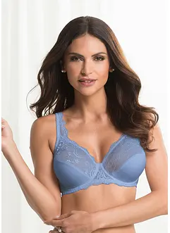 Podprsenka s kosticemi a jemnou krajkou (2 ks v balení), bonprix