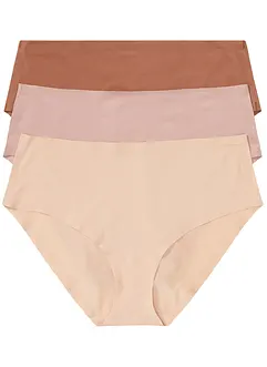 Bezešvé bokové kalhotky Feel Comfort (3 ks v balení), bonprix