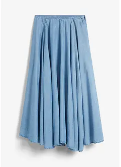 Džínová sukně s pohodlným pasem, High Waist, bonprix