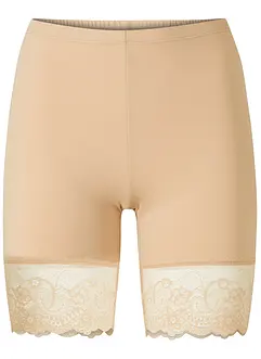 Krátké legíny „proti odírání“ z chladivého polyamidu a krajkovou nohavičkou, bonprix