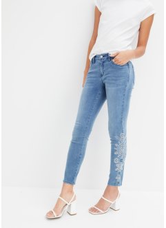Skinny džíny s dírkovou výšivkou, BODYFLIRT