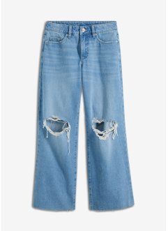 Zkrácené džíny s obnošenými efekty, RAINBOW