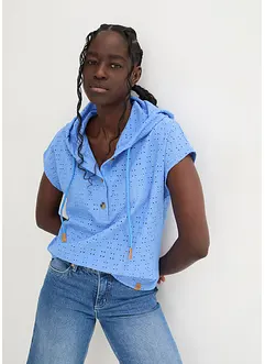 Henley triko s kapucí, bonprix