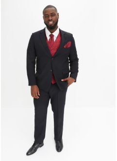 Svatební oblek Slim Fit (5dílná souprava): sako, kalhoty, vesta, kravata, kapesníček, bpc selection