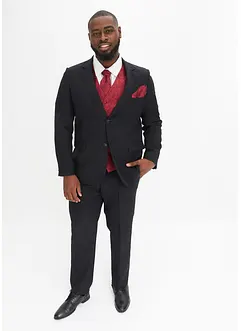 Svatební oblek Slim Fit s vestou a kravatou (5dílná souprava), bonprix