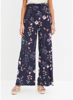 Plisované kalhoty s květinovým potiskem, RAINBOW