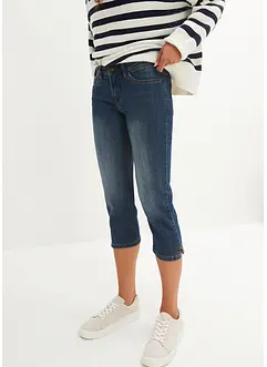 Džíny Slim Fit, Mid Waist, zkrácené, bonprix