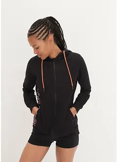 Mikina na zapínání s kapucí, dlouhý rukáv, bonprix