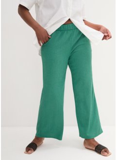 Široké žerzejové kalhoty s vysokým, pohodlným pasem, bpc bonprix collection