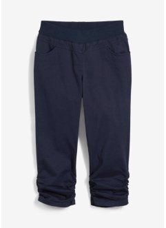 Capri kalhoty s pohodlnou pasovkou a nařasením, bpc bonprix collection