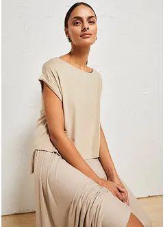 Oversize tričko ze splývavé viskózy, bonprix